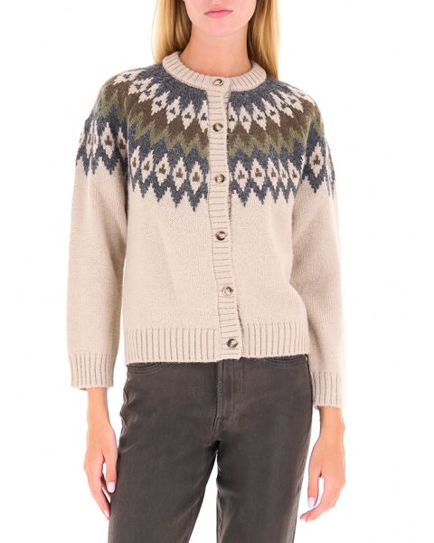 Cardigan misto alpaca