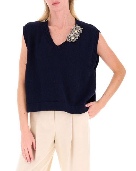 Maglione smanicato