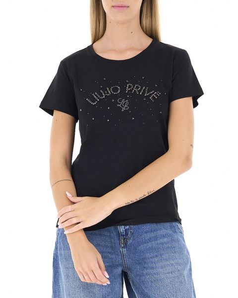 T-shirt con strass