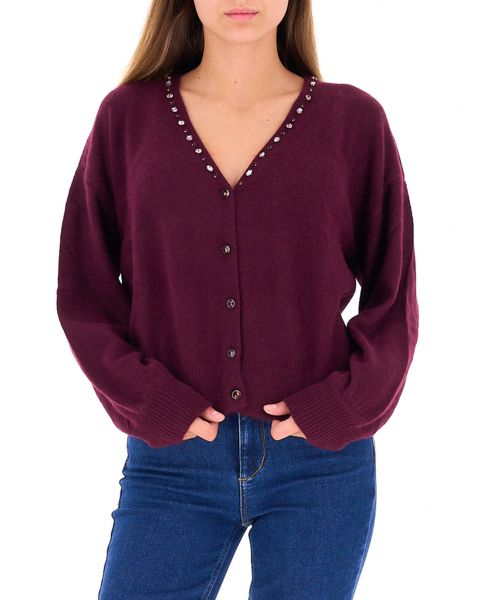 Cardigan misto angora