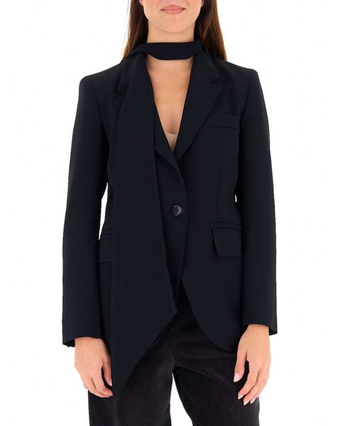 Blazer con sciarpa