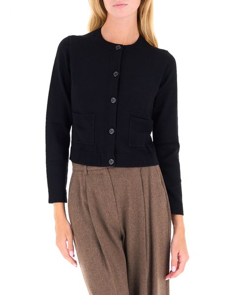 Cardigan girocollo