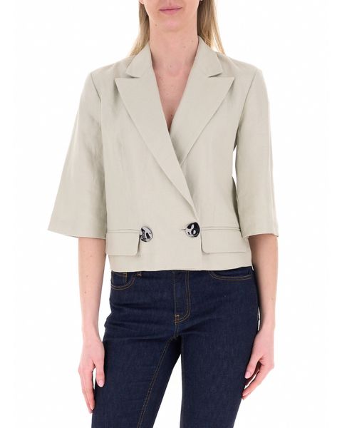 Blazer cropped in lino