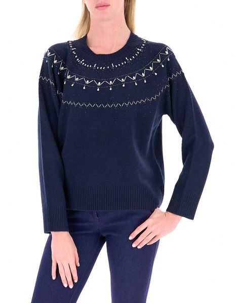 Maglione con strass