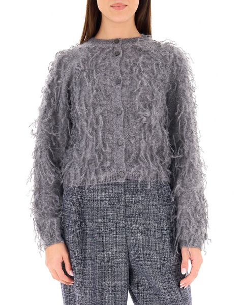 Cardigan misto mohair