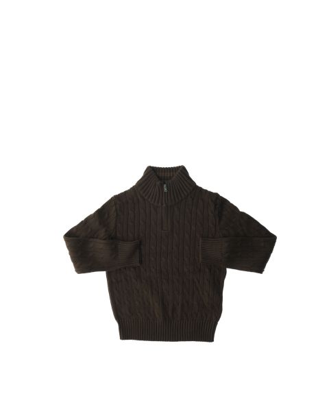 Maglione mezza zip