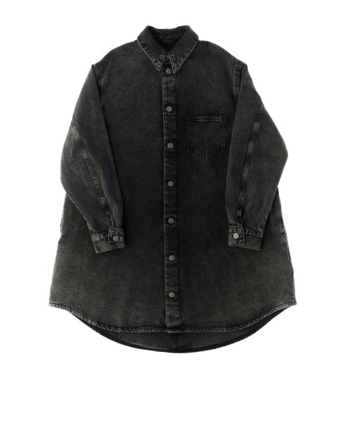 Maxi camicia in jeans