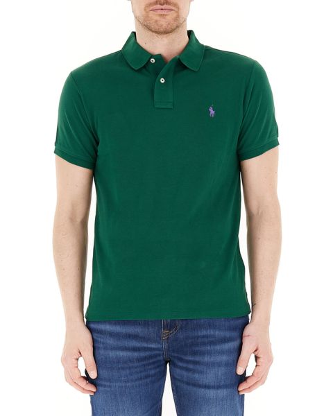 Polo slim cotone