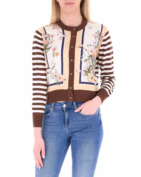 Cardigan girocollo