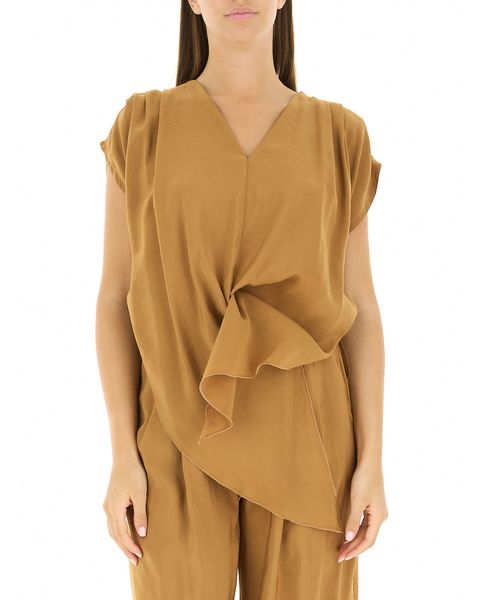 Blusa con drappeggio