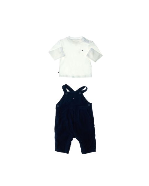 Salopette con t-shirt