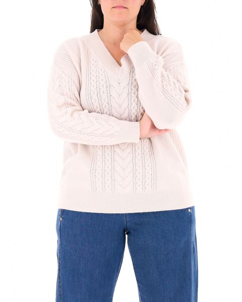 Maglione a trecce