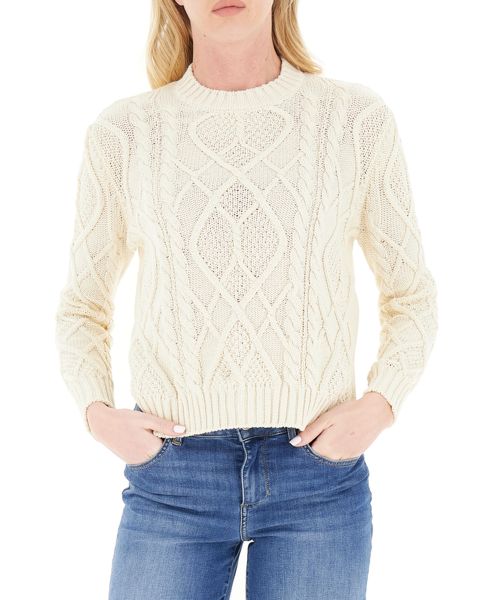 Maglione a trecce