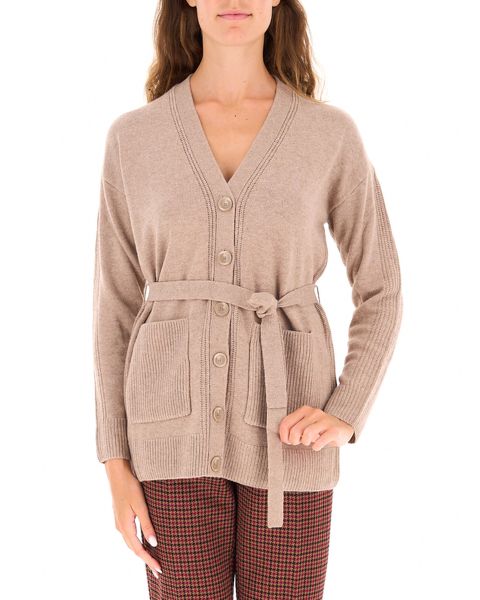 Cardigan con cintura