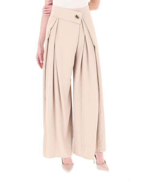 Pantalone con drappeggio