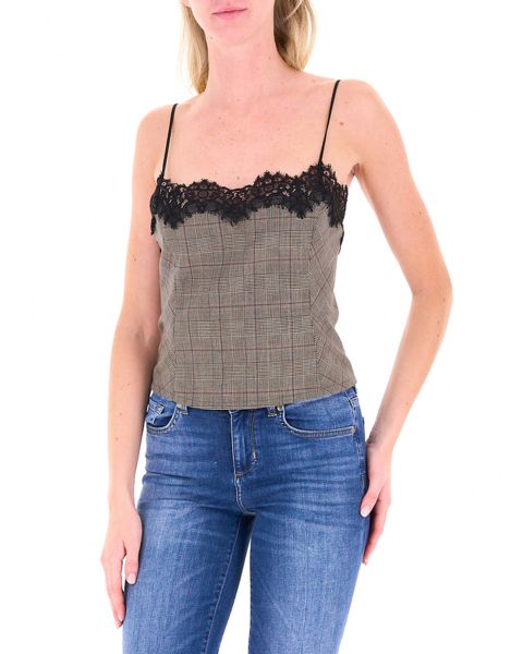 Top con pizzo