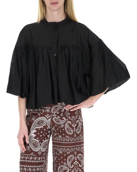 Blusa con drappeggio