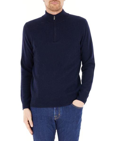 Lupetto lana mezza zip