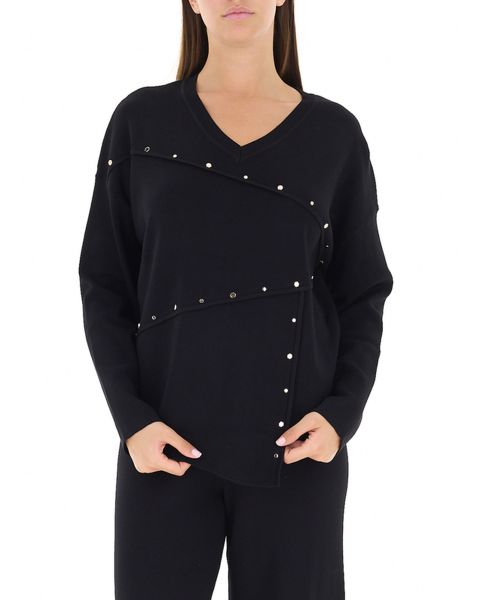 Maglione con strass