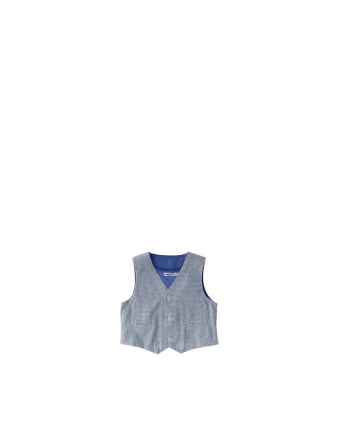 Gilet misto lino