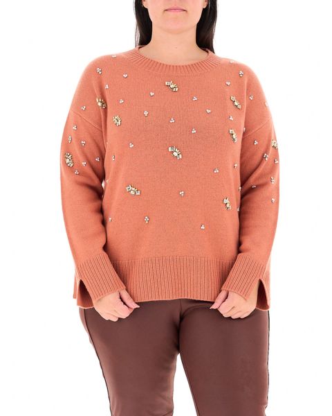 Maglione con strass
