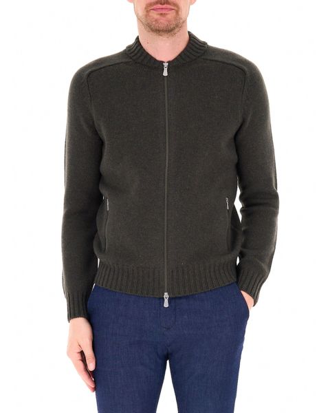 Cardigan con zip