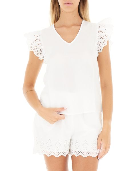 Blusa scollo a V