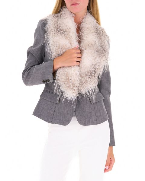 Blazer finta pelliccia