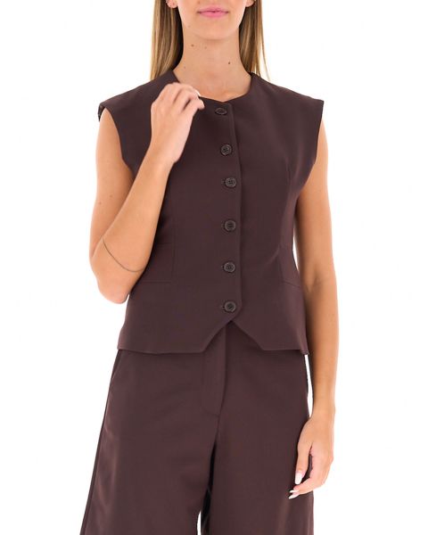 Gilet misto viscosa
