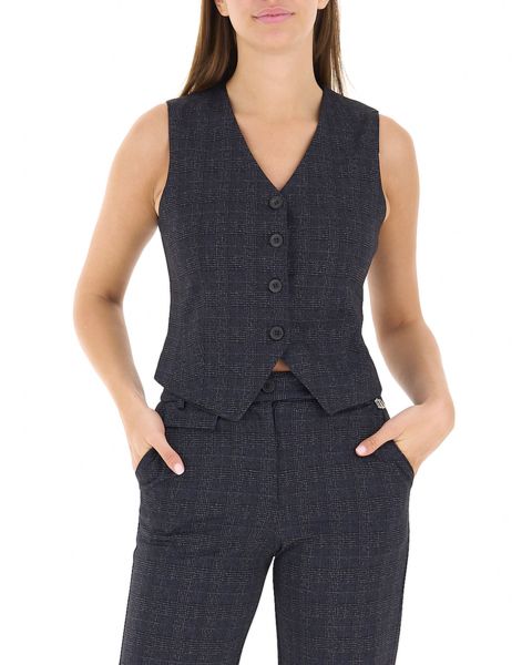 Gilet misto viscosa
