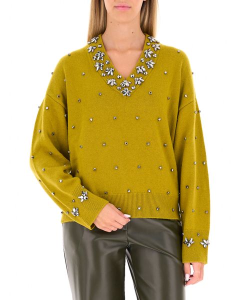 Maglione con strass
