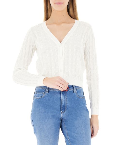 Cardigan con strass