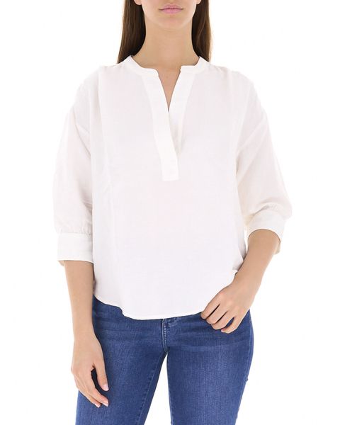 Blusa misto lino