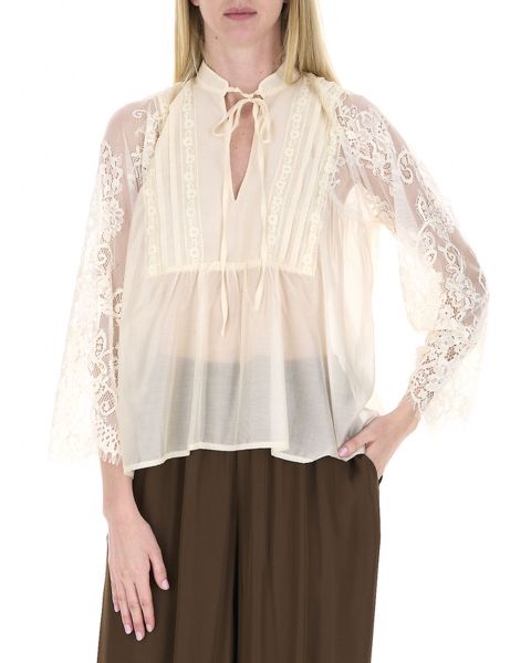 Blusa con pizzo