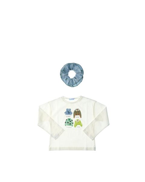 T-shirt con accessorio