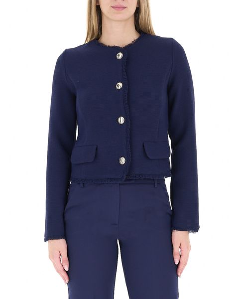 Cardigan girocollo
