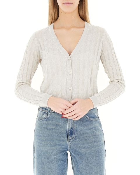 Cardigan con strass