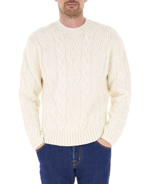 Maglione con trecce