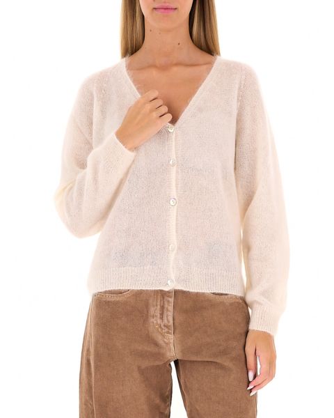 Cardigan misto mohair