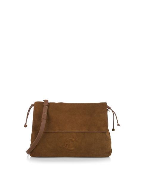 Borsa in pelle scamosciata
