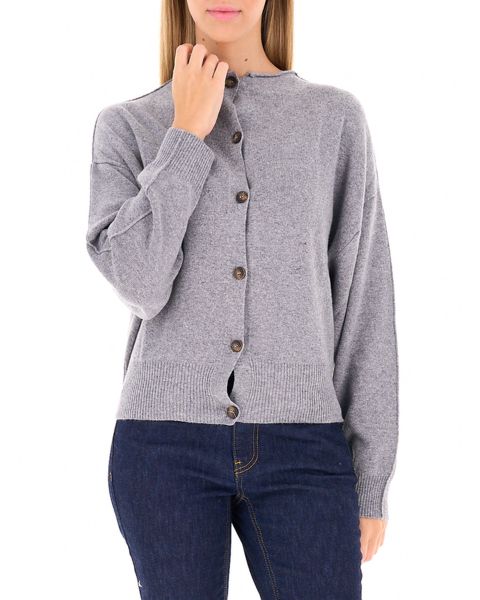 Cardigan girocollo