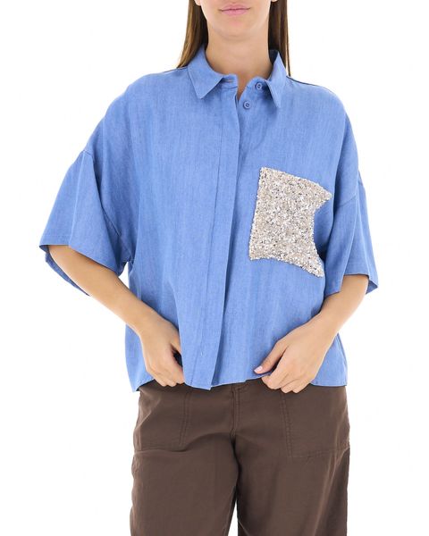 Blusa con paillettes