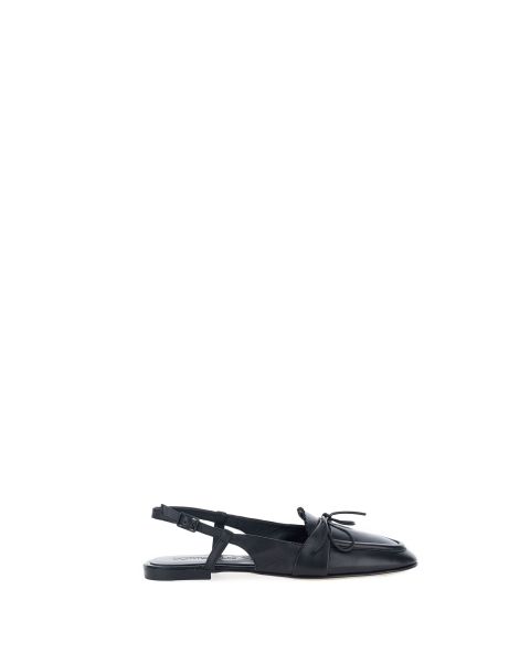 Mocassini slingback pelle
