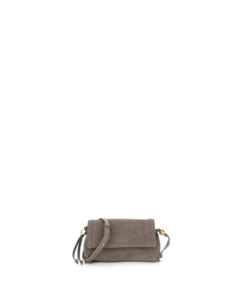 Borsa in pelle scamosciata