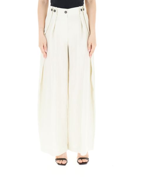 Pantalone con pieghe