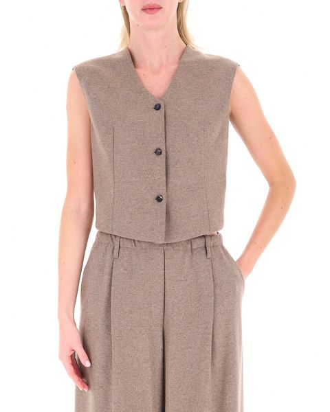 Gilet misto cashmere