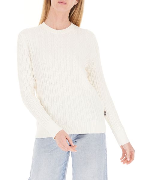 Maglione con trecce