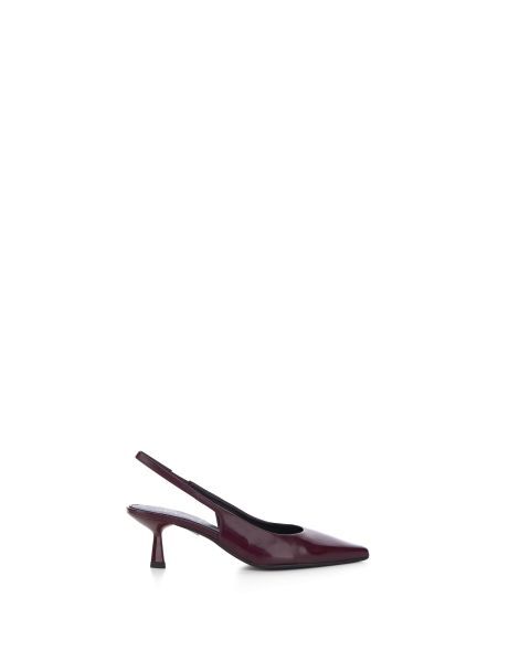 Décolleté slingback pelle