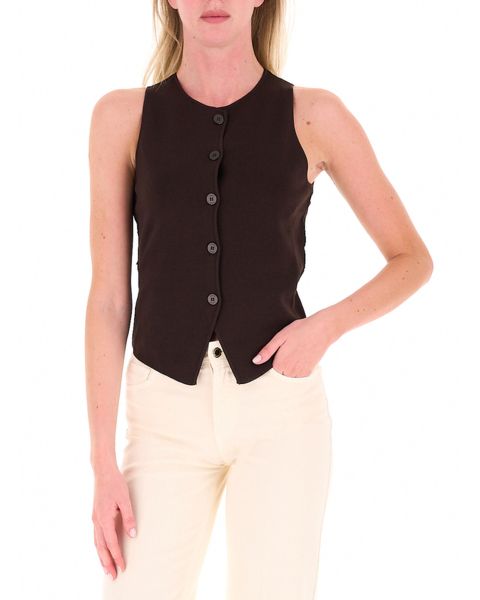 Gilet misto viscosa