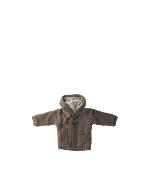 Cardigan felpato con zip